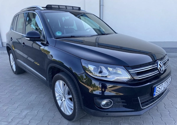 Volkswagen Tiguan cena 53999 przebieg: 163000, rok produkcji 2013 z Rymanów małe 781